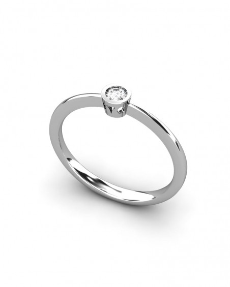ANILLO ORO DIAMANTE 0,10 CT