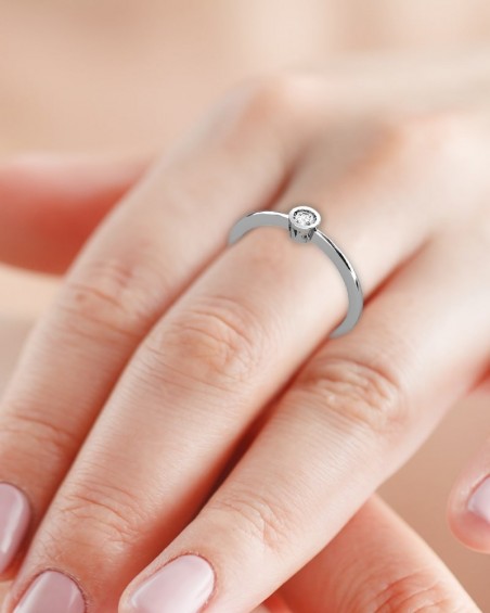 ANILLO ORO DIAMANTE 0,10 CT