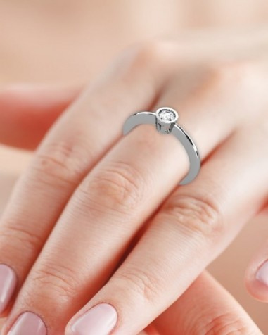 ANILLO ORO DIAMANTE 0,30 CT