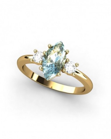 ANILLO ORO TOPACIO MARQUIS 10X5