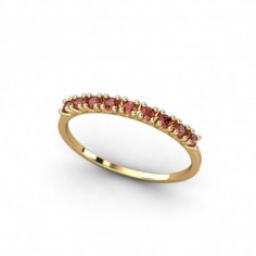ANILLO ORO RUBI