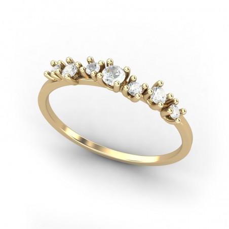 ANILLO ORO DIAMANTE 0,19 CT