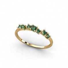 ANILLO ORO ESMERALDA