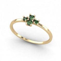 ANILLO ORO ESMERALDA
