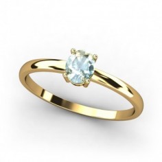 ANILLO ORO TOPACIO AZUL