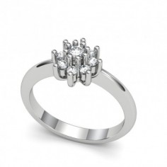 ANILLO ORO DIAMANTES 0,31 CT