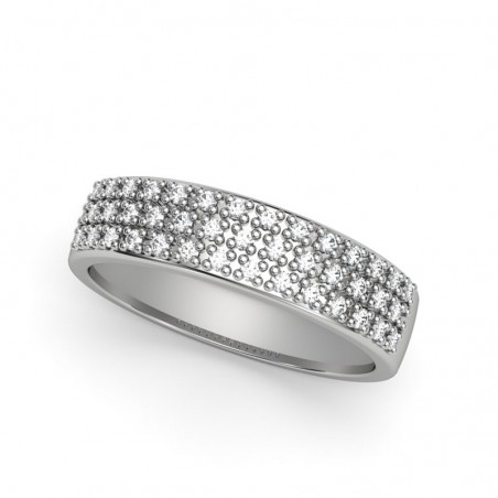 ANILLO ORO DIAMANTES 0,26 CT