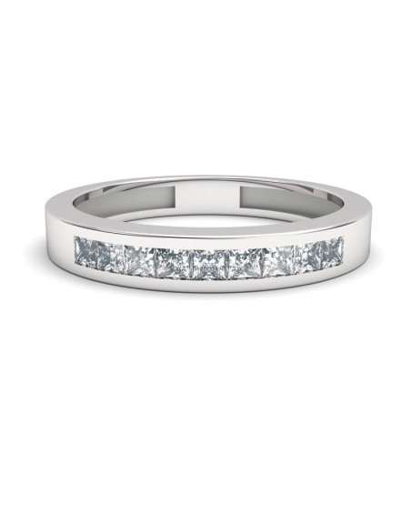 ANILLO ORO DIAMANTES PRINCESA 0,32 CT