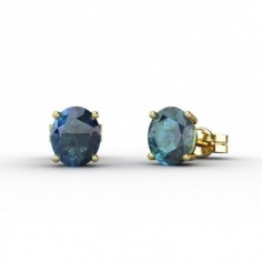 PENDIENTES ORO TOPACIO LONDON 5X4MM