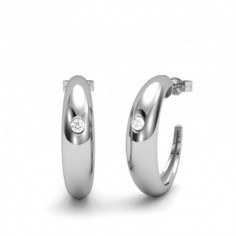 PENDIENTE ORO DIAMANTE 0,06 CT