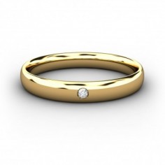 ALIANZA ORO 3,00 MM DIAMANTE 0,015CT ESSENTIAL