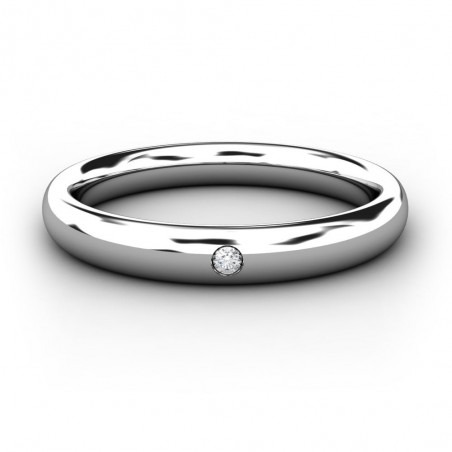 ALIANZA ORO 3,00 MM DIAMANTE 0,015CT ESSENTIAL
