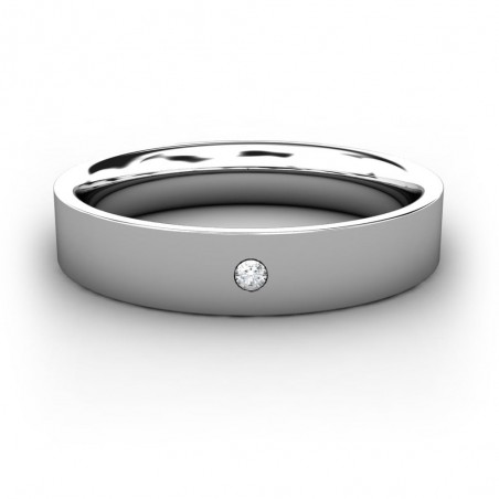 ALIANZA ORO 4,00 MM DIAMANTE 0,015CT ESSENTIAL