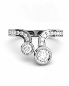 ANILLO ORO DIAMANTES 0,56 CT