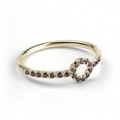 ANILLO ORO DIAMANTE BROWN 0,15 CT